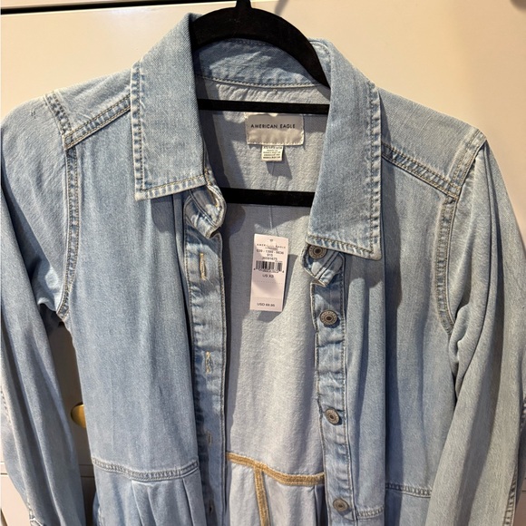 Light Blue Denim Dress - Picture 2 of 4